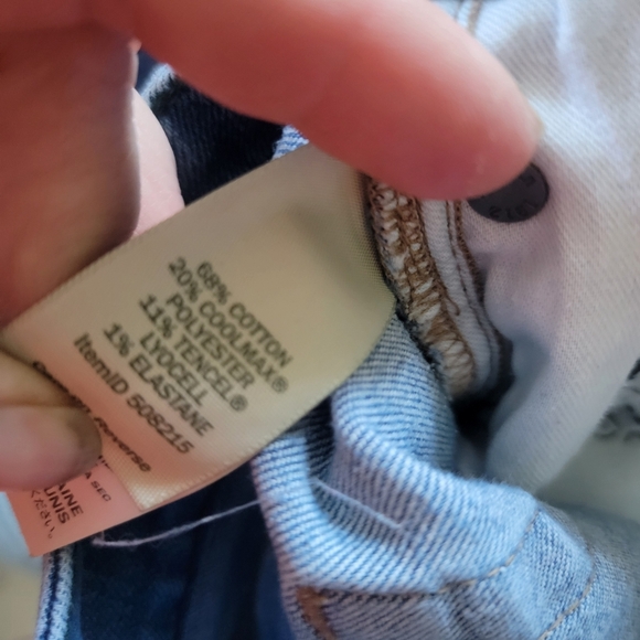 L.L. Bean Women's BeanFlex Jeans, Mid-Rise Straight-Leg size 16P - Picture 7 of 12